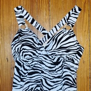 Heart Soul zebra print dress